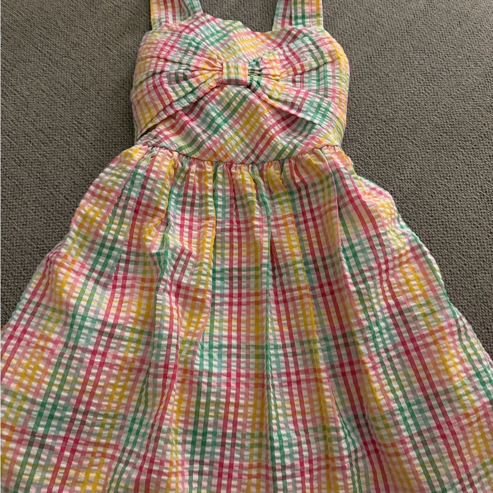 Bonnie Jean Multicolor Plaid Kids Dress
